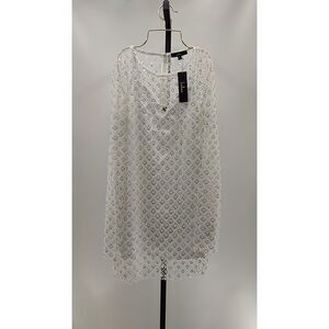 Lulu's White Lace Overlay Dress